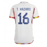 Moški Nogometni dresi Belgija Thorgan Hazard #16 Gostujoči SP 2022 Kratek Rokav